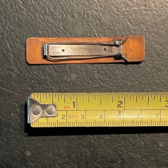 Two Vintage Copper Barrettes - Picture 5 of 7